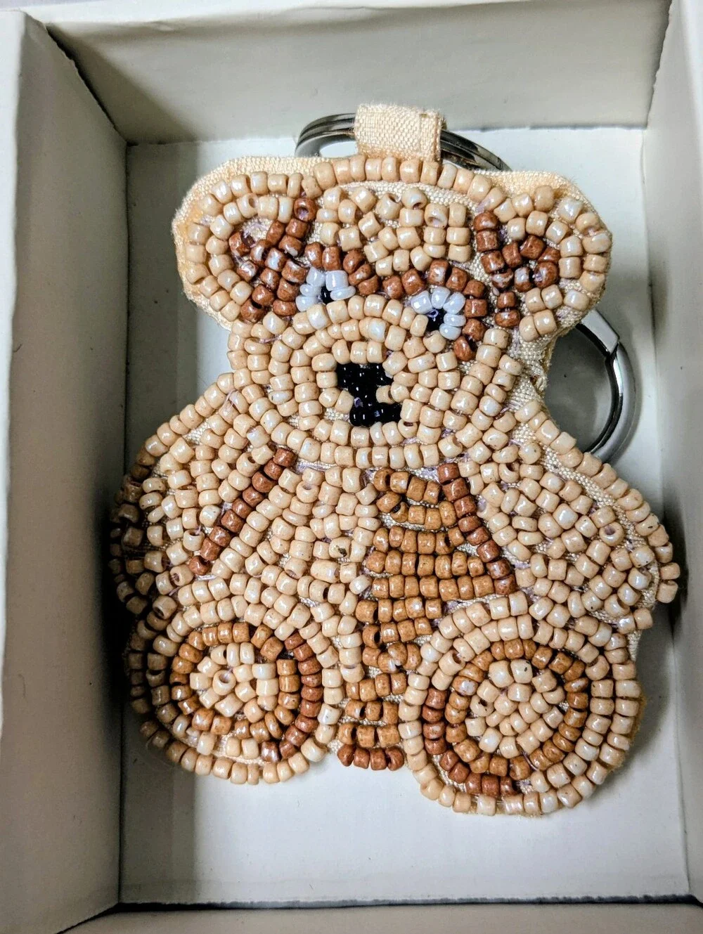 NWT Rachel Zoe Beaded Teddy Bear 3 Pc Set Clutch & Card Case Keyholder